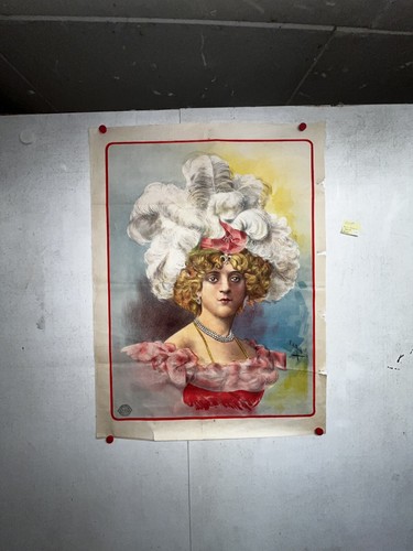 Rare affiche ancienne femme - femme, au