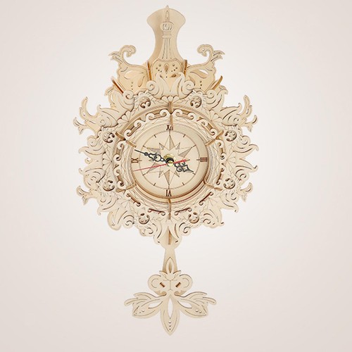 Horloge puzzle bois - de, en
