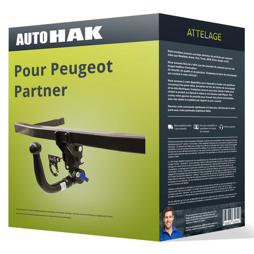 Attelage pour peugeot partner - attelage,