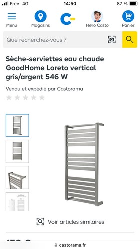 Sèche serviettes eau - serviettes,