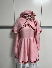 Costume Cardcaptor Sakura Cosplay ensemble complet robe chapeau gants 2 bague...