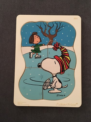 Vintage puzzle snoopy fisher - vintage,