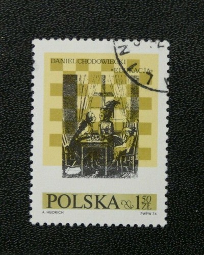 Timbre echecs schach - timbre,