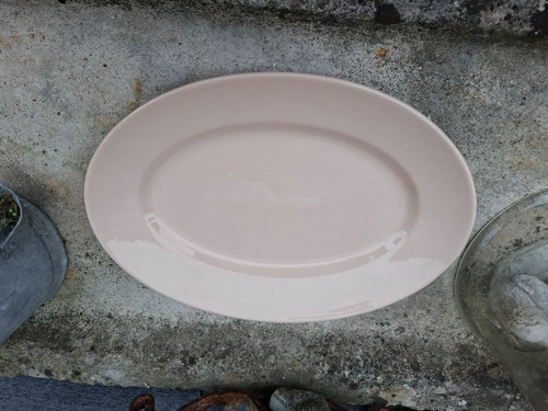 Ancien petit plat rose - ancien,