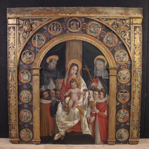 Peinture tempera sur panneau