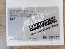 Billet De Concert Scorpions