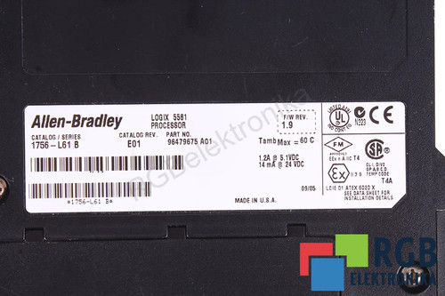 1756 l61b logix5561 allen - logix5561,
