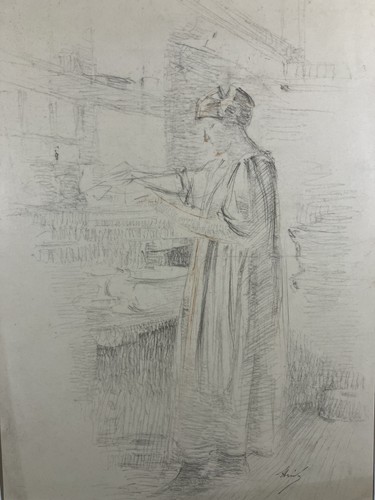 Dessin crayon autoportrait - dessin,