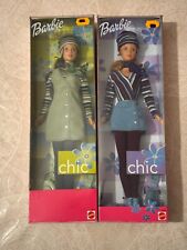 Barbie Chic 1999 lot Brune et blonde Doll Mattel NRFB