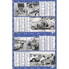 Calendrier de La Poste 2026, Almanach du facteur 2026, voitures rétro, anciennes