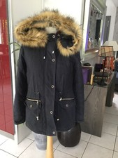 Parka manteau PIMKIE taille 36 bleu marine comme neuf 