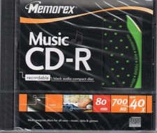 2 X MEMOREX Music CD-R AUDIO