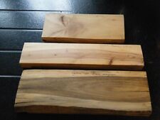 3 carrelets bois cythise poirier prunier ébénisterie,tournage,stylo,bijoux