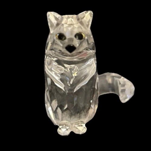 Swarovski crystal cat - crystal,