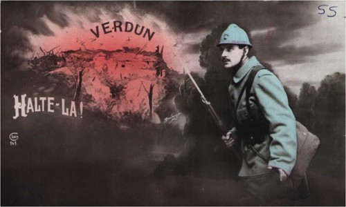 Cpa verdun halte là - cpa,