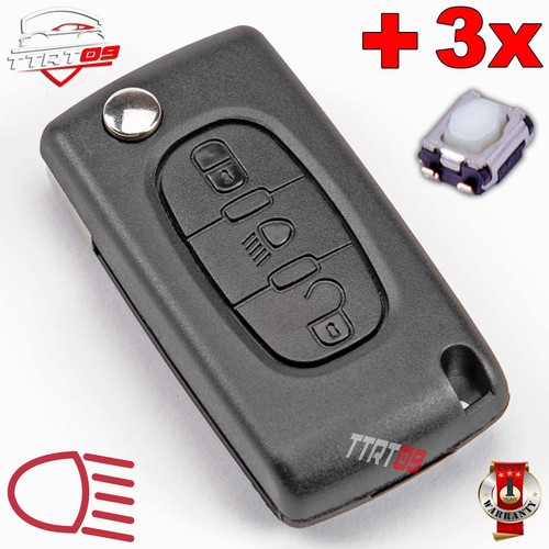 Coque clé pour peugeot 107 - coque,