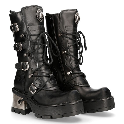 Bottes noires cuir 100 - bottes,