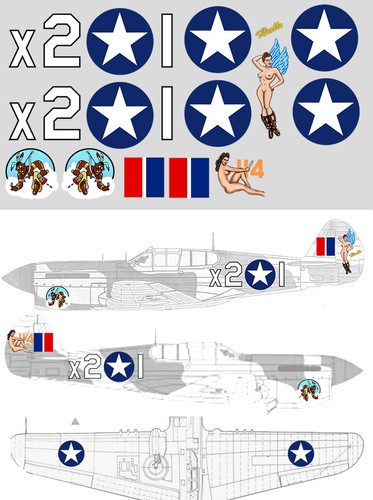 Set stickers warhawk - set,