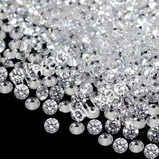 100 pièces couleur D VVS1 naturel 1,20 mm rond taille brillante diamant blanc...