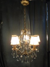Lustre-Cage en Bronze &
