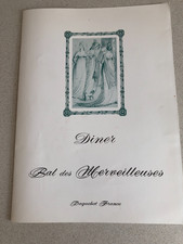 MENU PAQUEBOT "FRANCE" CROISIERE IMPERIAL DINER BAL DES MERVEILLEUSES 12/04/69