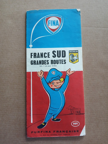 Carte routière fina 1960 - routière,