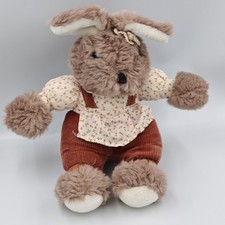 Ancienne peluche lapin marron