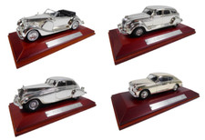 Lot 4 voitures 1/43 CHRYSLER LANCIA FACEL LAGONDA Atlas Silver Cars Diecast SC4