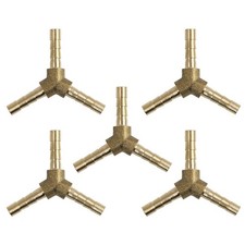5pcs raccord cranté laiton
