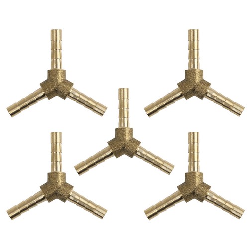 5pcs raccord cranté laiton