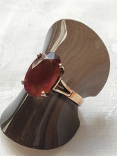 Bijou ancien : bague , grenat.