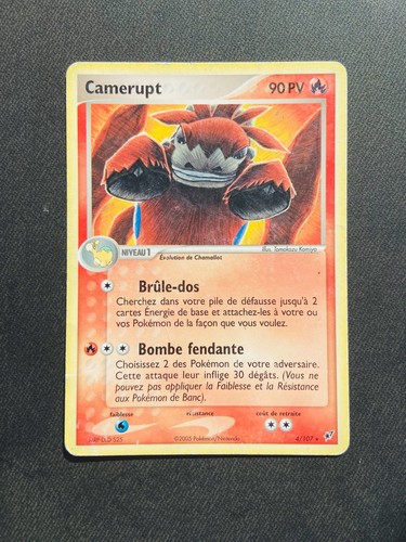 Carte pokemon camerupt 107 - pokemon,