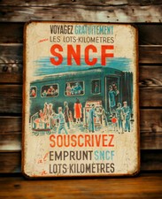 Plaque métal SNCF Emprunt