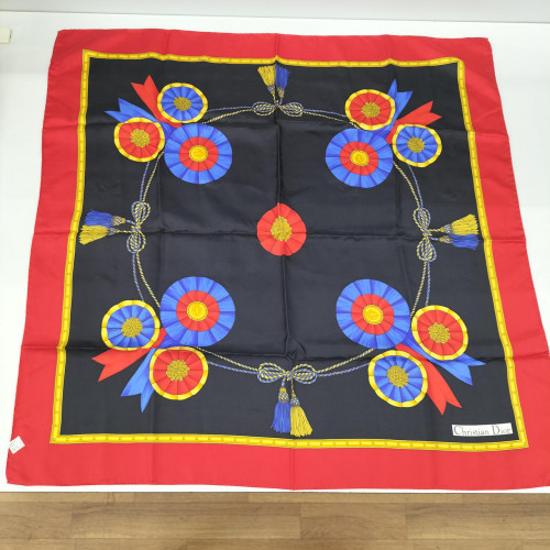 Foulard christian dior rouge - foulard,