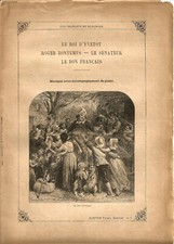 Partition ancienne.Chansons de