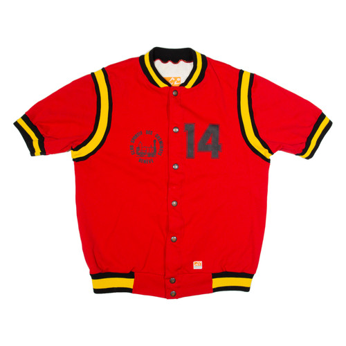 Veste rouge manches courtes - rouge, À