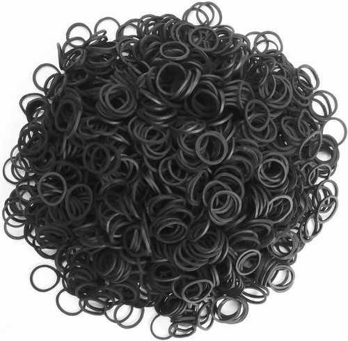 500 élastiques cheveux - 500, noirs