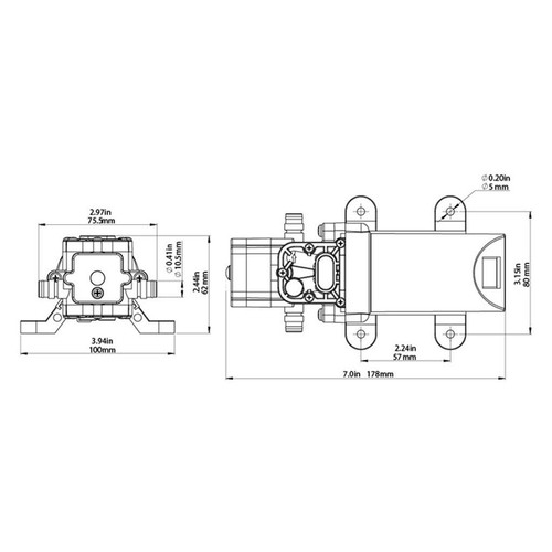 12v pompe membrane à - 12v,
