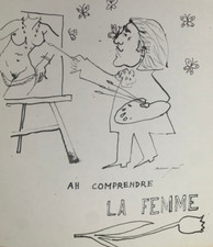 MAURICE GENIS (1925-2013) ECOLE DE PARIS DESSIN HUMORISTIQUE 1950 (67)