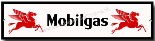 Panneau métallique mobilgas - métallique,
