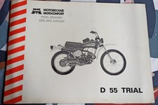CATALOGUE pièces détachées Motobécane MOBYLETTE SERIE  D 55 TRIAL