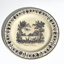Assiette faïence montereau - assiette,