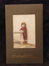 "Photographie Enfant Colorisé Schulze Osnabruck Allemagne Début XX ème siècle 2"