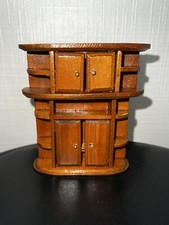 Diorama Armoire, Meuble en Bois Vintage Pour Vitrine miniature Maison de poupée