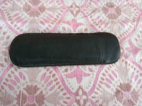 Ancien étui peigne cuir - ancien,