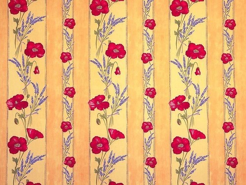 Nappe coquelicot lavande - , jaune