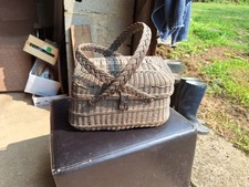 Ancien Panier En Osier Dit Bressan A Volaille ART Populaire 