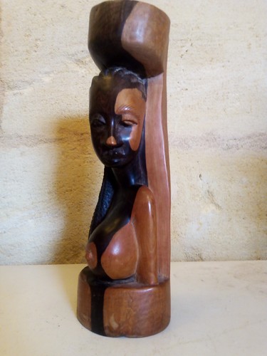 Sculpture femme africaine - sculpture, de