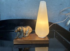 LAMPE A POSER "OURS POLAIRE" BOIS REGULE - VINTAGE 50/60 -
