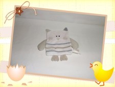 * - Doudou Plat Chouette Hibou